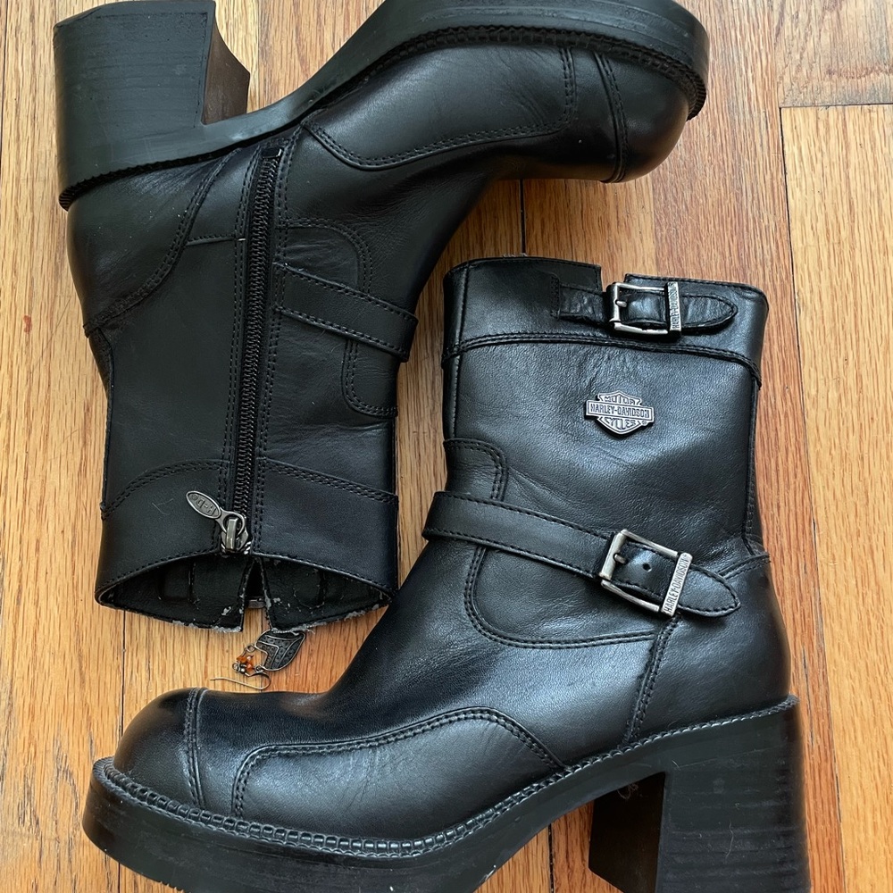 Harley Davidson Women Leather Boots